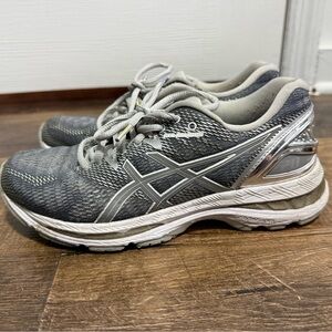 ASICS Charcoal and Silver Athletic Sneakers